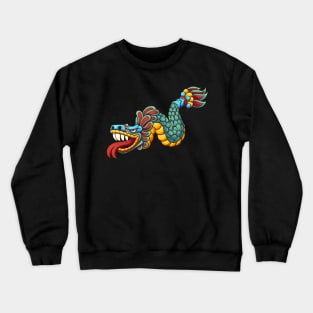 Cartoon Quetzalcoatl Crewneck Sweatshirt